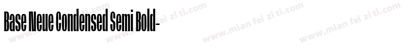 Base Neue Condensed Semi Bold字体转换